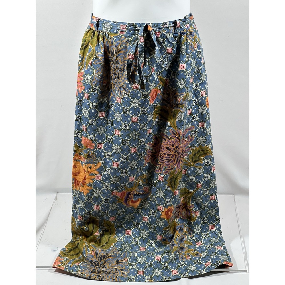 Floral Midi Skirt Womens 12 Cottagecore Prairie Boho Style‎